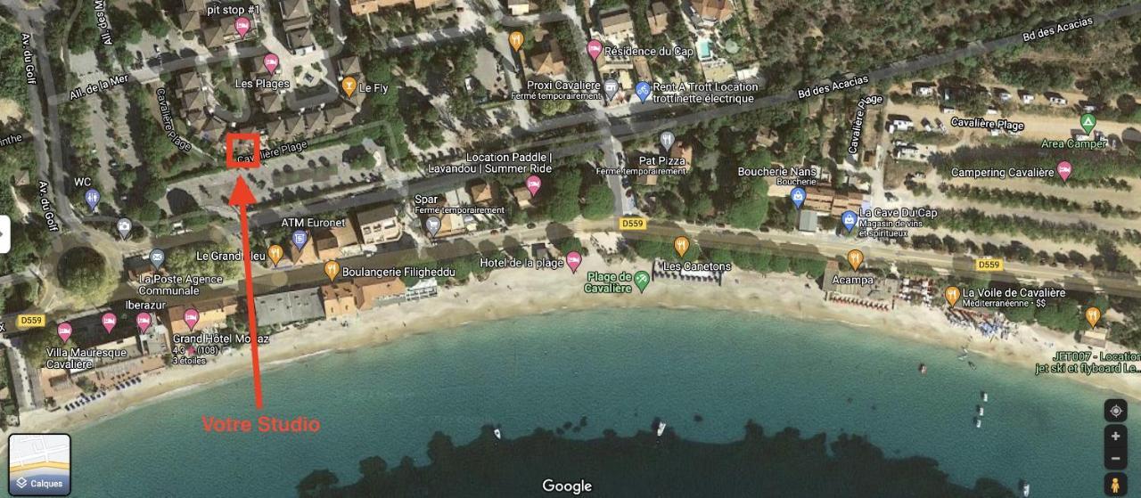 Magnifique Studio A 50M De La Plage De Cavaliere - Studio Tamarindo Ле-Лаванду Экстерьер фото